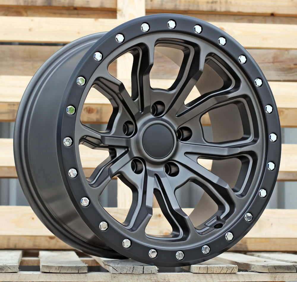 Alu disky pre Offroad / SUV / 4x4 H5073 8.5x17 5x127 ET-12 71.6 Sivá