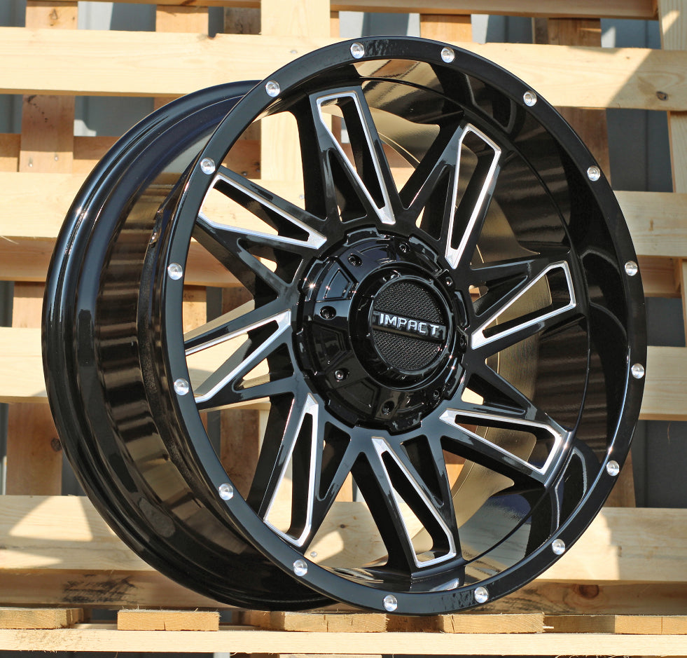 Alu kola pro SUV / 4x4 / Offroad B1544 12x20 6x135/139.7 ET-44 106.1 černá | Wheelsup.cz