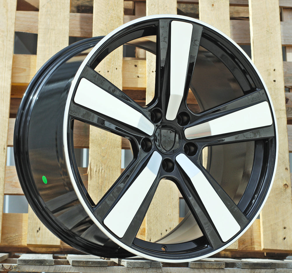 Alu disky pre Porsche FC021 10x22 5x130 ET48 71.6 Čierna