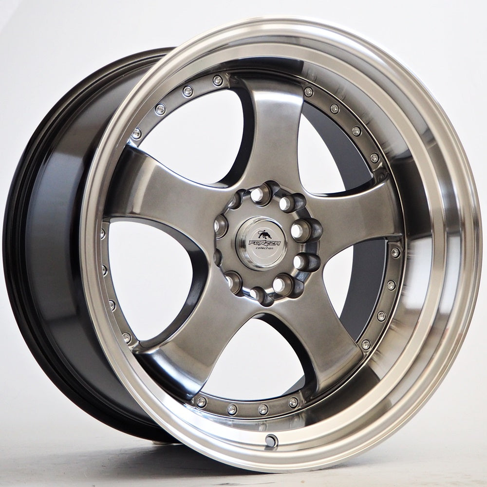Alu disky Forzza Flamber 9.5x18 5x112/100 ET20 73.1 Sivá