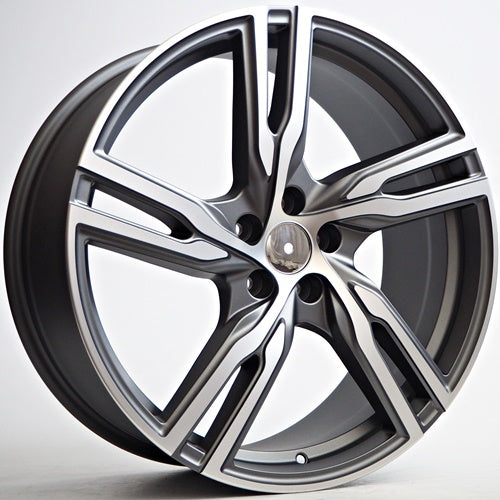 Racing Line Globe 8x18 5x108 ET45 Grey Matt Face Machined