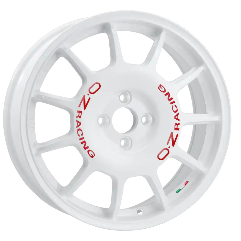 Alu kola OZ LEGGENDA 7x17 4x100 ET42 Race White Red Lettering | Wheelsup.cz