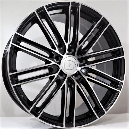 Racing Line Lumena 11x21 5x130 ET60 fekete arc, megmunkált