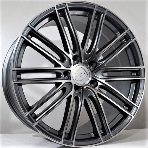 Racing Line Lumena 9,5x21 5x130 ET65 szürke arc, megmunkált
