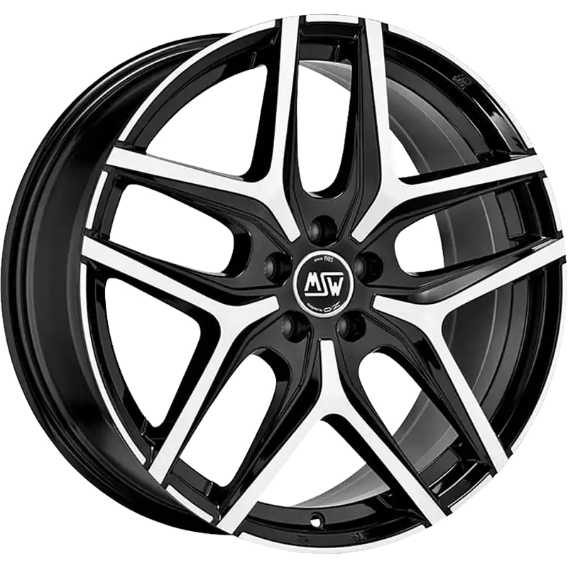 Alu kola MSW 40 8.5x20 5x120 ET34 Gloss Black Full Polished | Wheelsup.cz