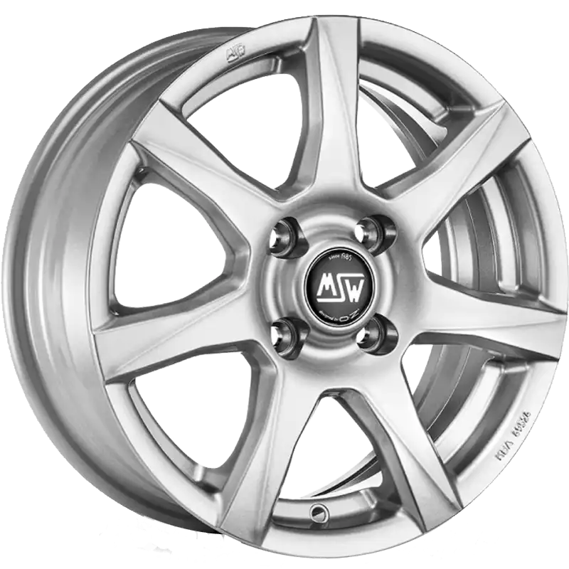 Alu kola MSW 77 5x14 4x100 ET35 Full Silver | Wheelsup.cz