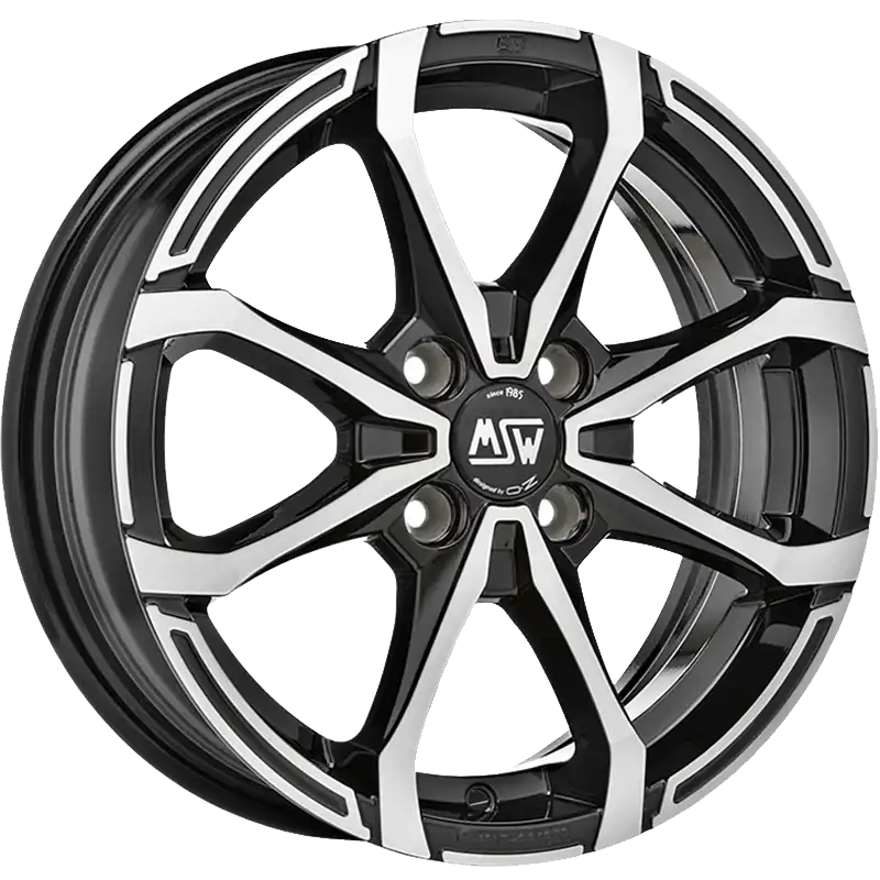 Alu kola MSW X4 7x16 4x108 ET37 63,4 černá | Wheelsup.cz