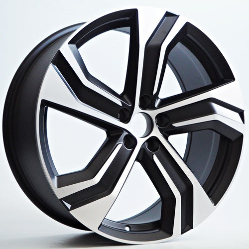 Racing Line Nano 8x19 5x108 ET45 Black Matt Face Machined