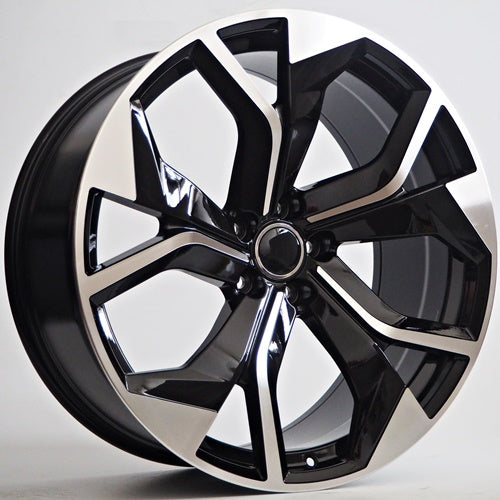 Racing Line Noel 9,5x21 5x112 ET33 fekete arc, megmunkált
