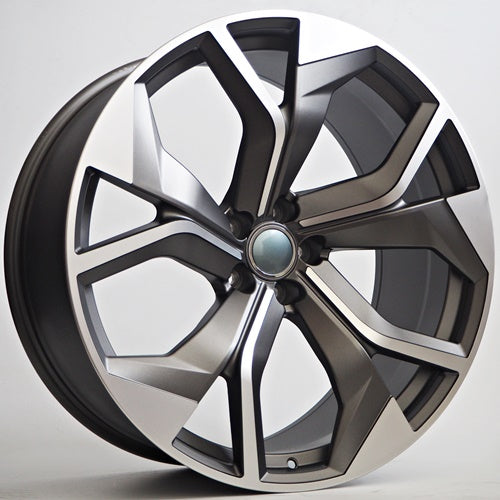 Racing Line Noel 10x22 5x112 ET20 Grey Matt Face Machined