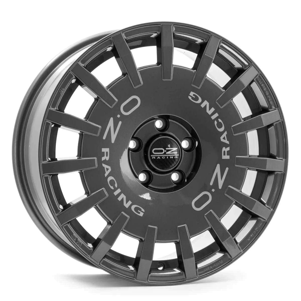 OZ RALLY RACING 7x17 4x98 ET35 58,06 Gloss Black + Silver Lettering - Wheelsup.sk