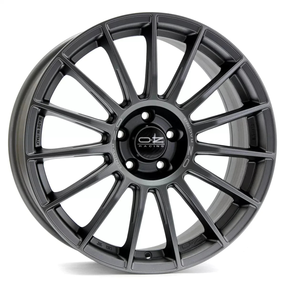 OZ SUPERTURISMO LM 7x17 4x100 ET37 68 Matt R. Silv. + Black Lett. - Wheelsup.sk
