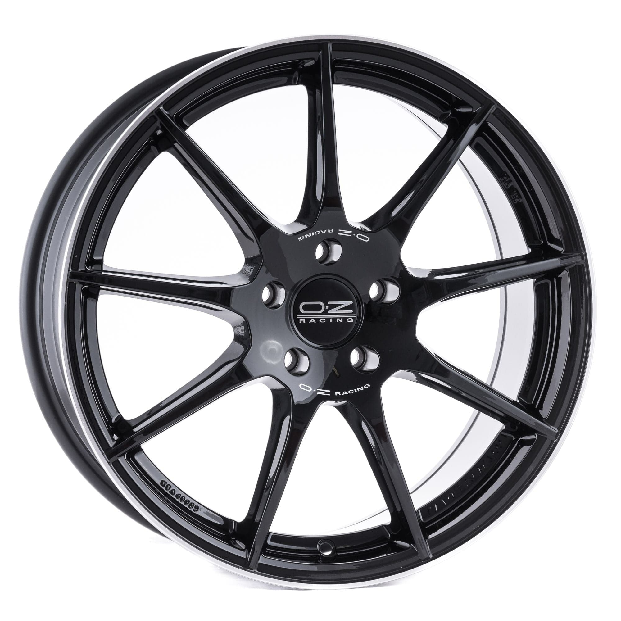 OZ VELOCE GT 8x18 5x112 ET35 75 Gloss Black D.Cut+Si.Let. - Wheelsup.sk