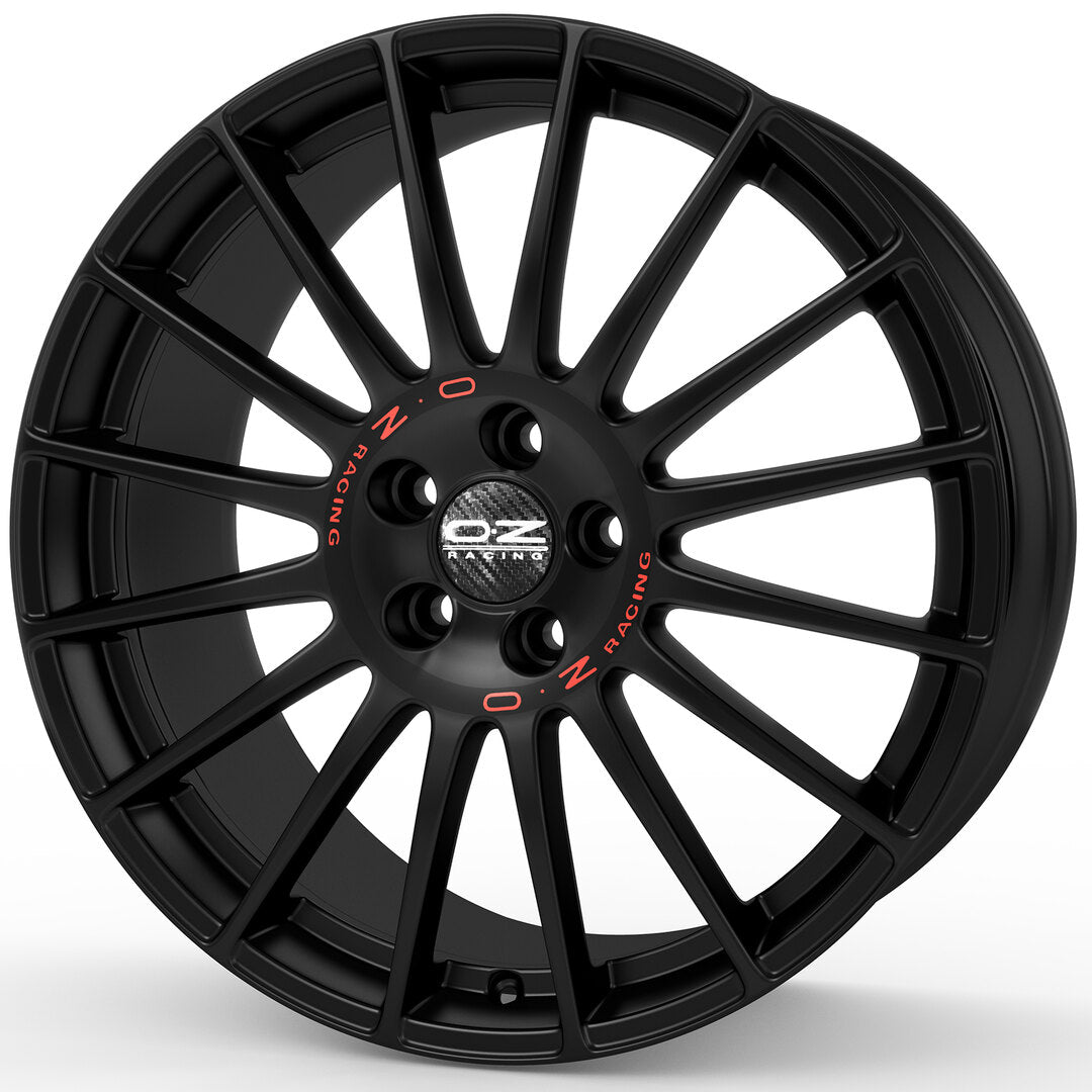 Alu kola OZ SUPERTURISMO GT 7x17 4x100 ET44 Matt Black Red Lettering | Wheelsup.cz