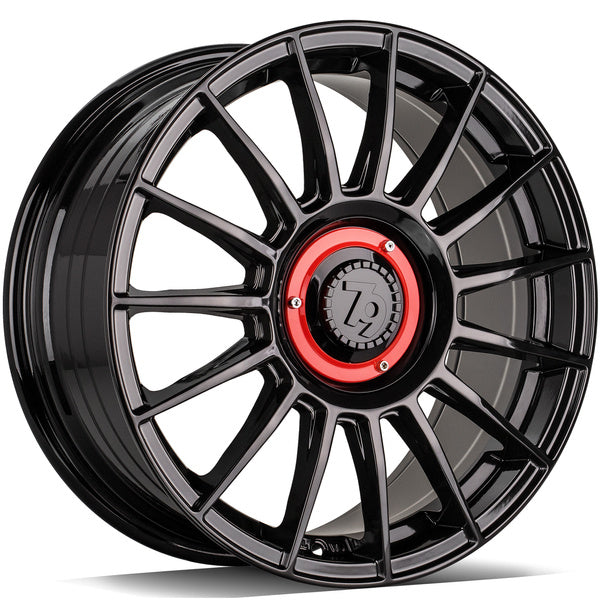 Alu disky Seventy9 SCF-2 7.5x17 5x108/114.3 ET40 73.1 Čierna