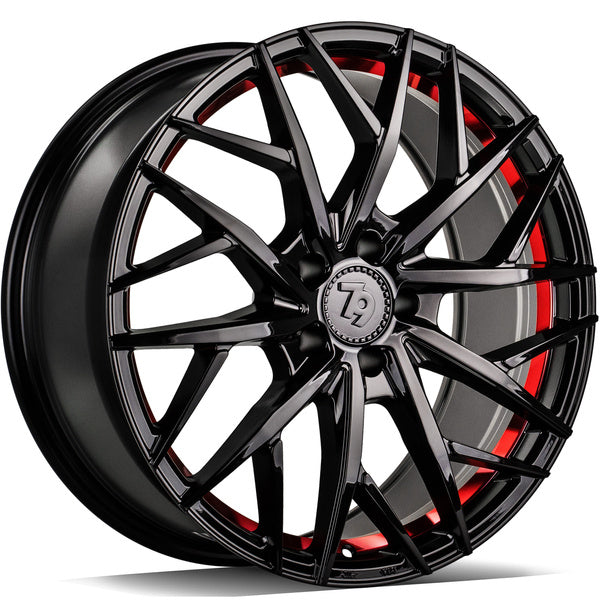 Alu kola Seventy9 SSF-1 8x18 5x112 ET30 66.6 Černá