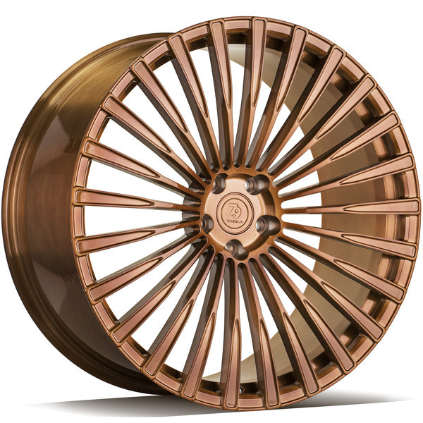 Alu kola Seventy9 MF.1 10.5x22 5x112 ET35 66.6 Bronzová