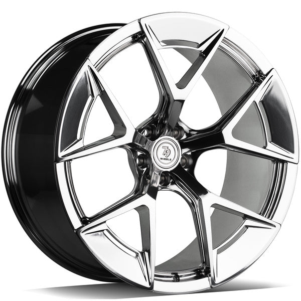 Alu kola Seventy9 MF.18 10x22 5x112 ET20 66.6 Stříbrná