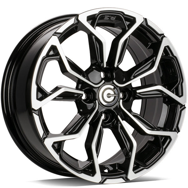 Alu kola Carbonado Explode 6.5x15 4x100 ET35 67.1 Black Front Polished | Wheelsup.cz