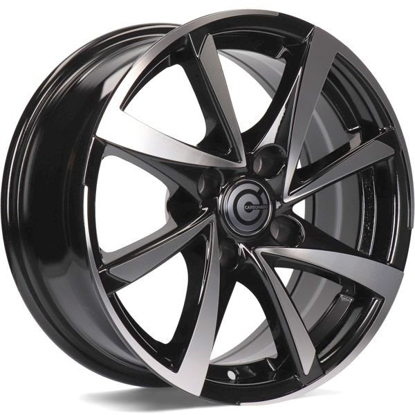Alu kola Carbonado Marseille 6.5x15 4x108 ET25 65.1 Black Front Polished | Wheelsup.cz
