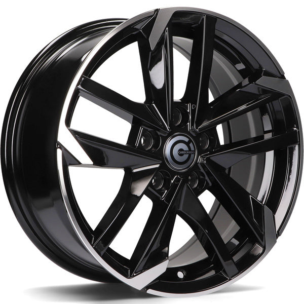 Alu kola Carbonado Rennes 6.5x15 4x108 ET25 65.1 Black Front Polished | Wheelsup.cz