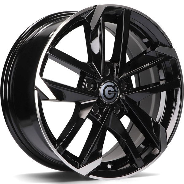Alu kola Carbonado Rennes 7x16 5x108 ET40 65.1 Black Front Polished | Wheelsup.cz