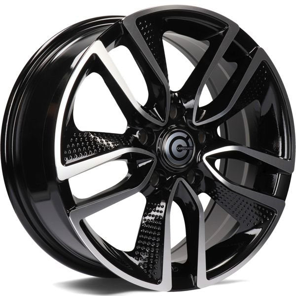 Alu kola Carbonado Force 6.5x16 5x114.3 ET40 73.1 Black Front Polished | Wheelsup.cz