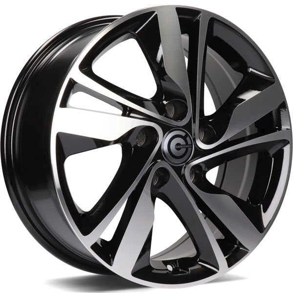 Alu kola Carbonado Sunshine 6.5x16 5x114.3 ET40 73.1 Black Front Polished | Wheelsup.cz