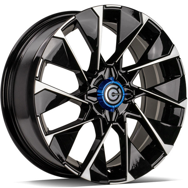 Alu kola Carbonado Rise 7x17 4x100 ET37 67.1 Black Front Polished | Wheelsup.cz