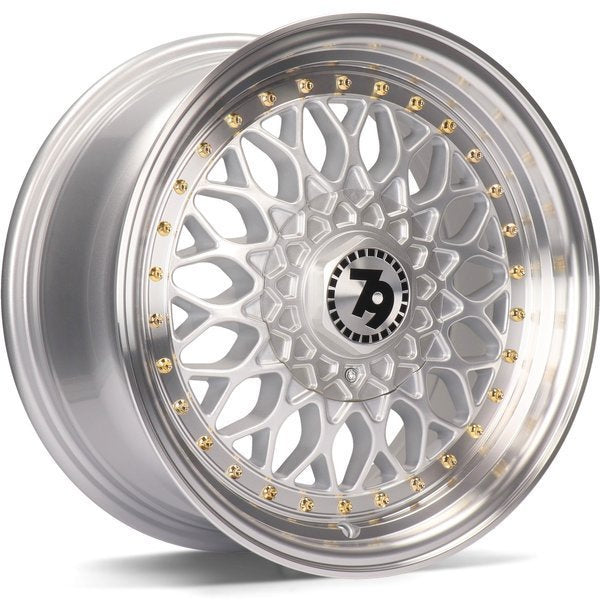 Alu kola seventy9 SV-E 7.5x17 5x112 ET35 72.6 Silver Lip Polished | Wheelsup.cz