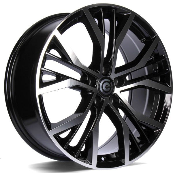 Alu kola Carbonado Power 7.5x17 5x112 ET42 57.1 Black Front Polished | Wheelsup.cz