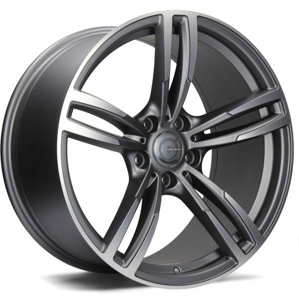 Alu kola Carbonado Diamond 8x17 5x120 ET33 72.6 Matt Anthracite Front Polished | Wheelsup.cz