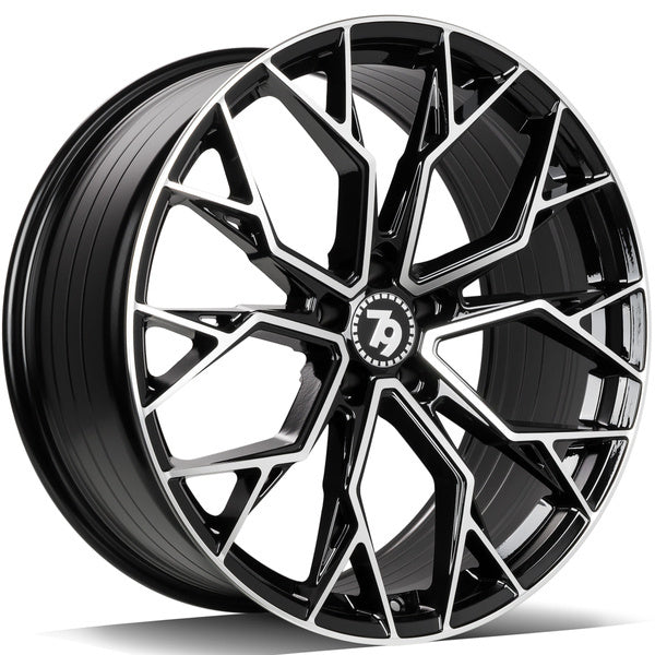 Alu kola seventy9 SCF-H 8x18 5x112 ET35 66.5 Black Front Polished | Wheelsup.cz