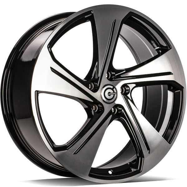 Alu kola Carbonado Aqua 8x19 5x112 ET45 57.1 Black Front Polished | Wheelsup.cz