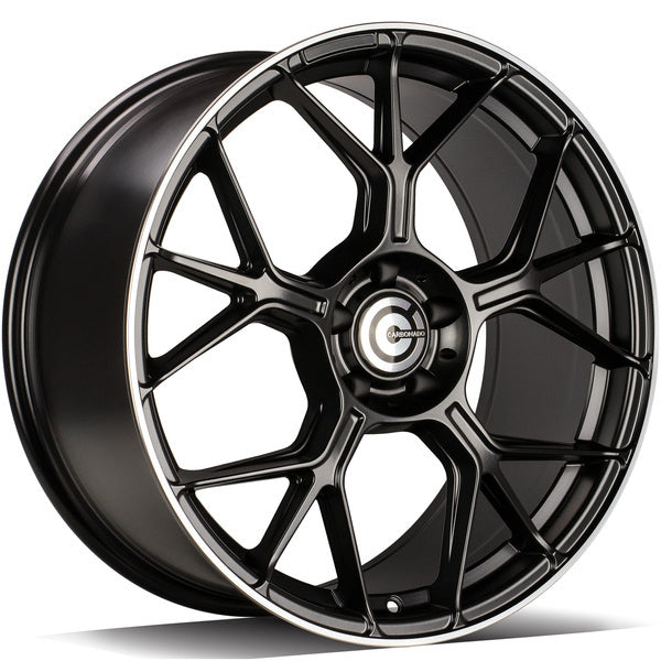 Alu kola Carbonado Chief 9.5x19 5x112 ET45 66.6 Deep Matt Black Lip Polished | Wheelsup.cz