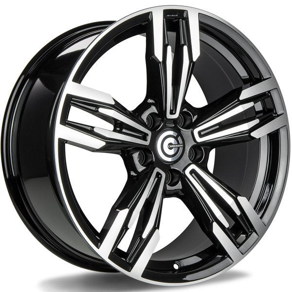 Alu kola Carbonado Dynamite 8.5x19 5x120 ET33 72.6 Black Front Polished | Wheelsup.cz