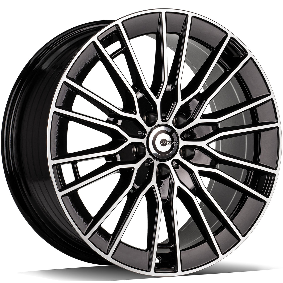 Alu kola Carbonado Brawl 8.5x20 5x112 ET35 66.6 Black Front Polished | Wheelsup.cz