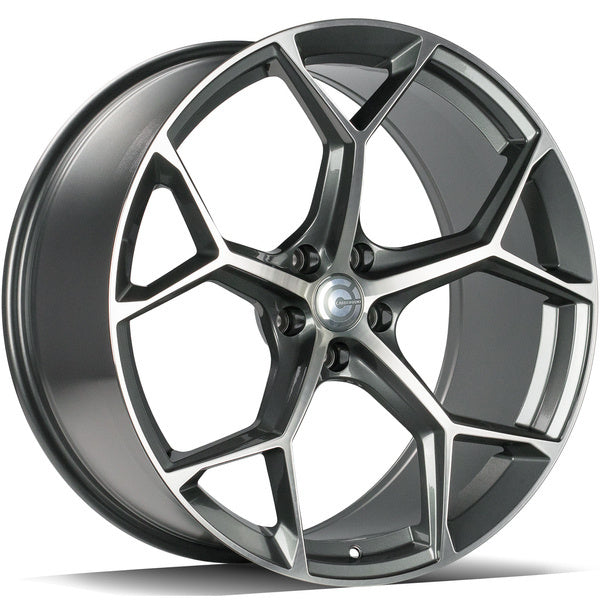 Alu kola Carbonado Fancy 9.5x21 5x112 ET25 66.45 Anthracite Front Polished | Wheelsup.cz