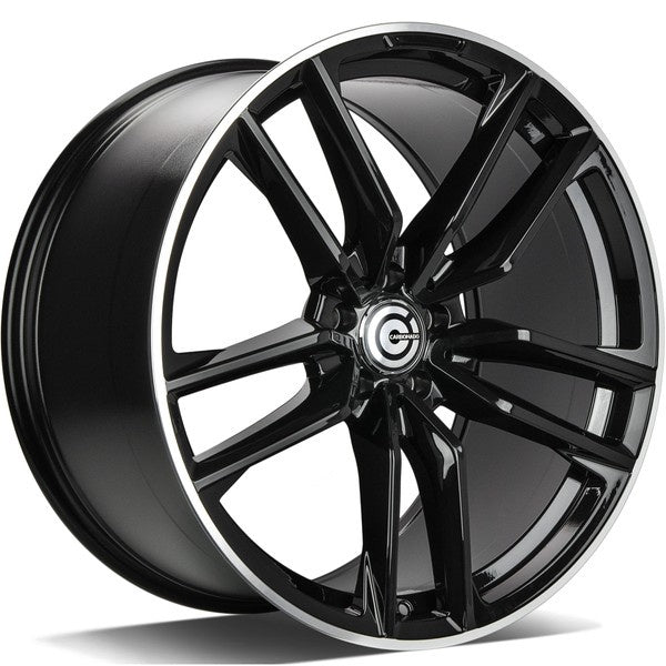 Alu kola Carbonado Invention 11x21 5x112 ET49 66.5 Black Glossy Lip Polished | Wheelsup.cz