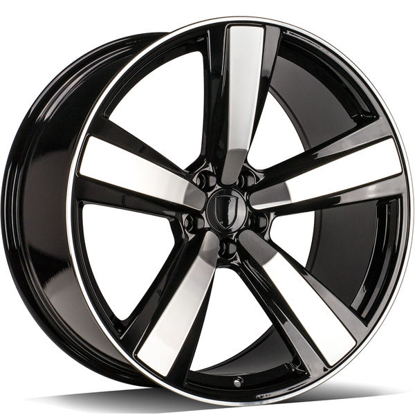 Alu kola Carbonado PLAYER 9.5x21 5x112 ET26 66.5 Black Front Polished | Wheelsup.cz