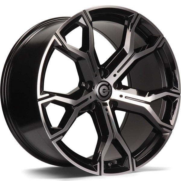Alu kola Carbonado Ring 9.5x21 5x112 ET37 66.5 Black Front Polished | Wheelsup.cz
