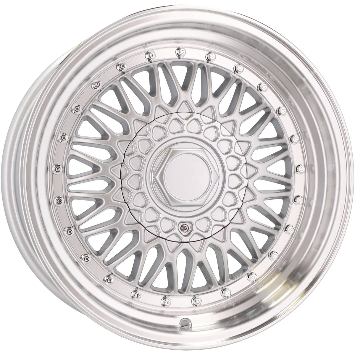 Alu kola Racing Line BY479 6x13 4x100 ET25 67.1 Silver & Polished Lip – detail 1