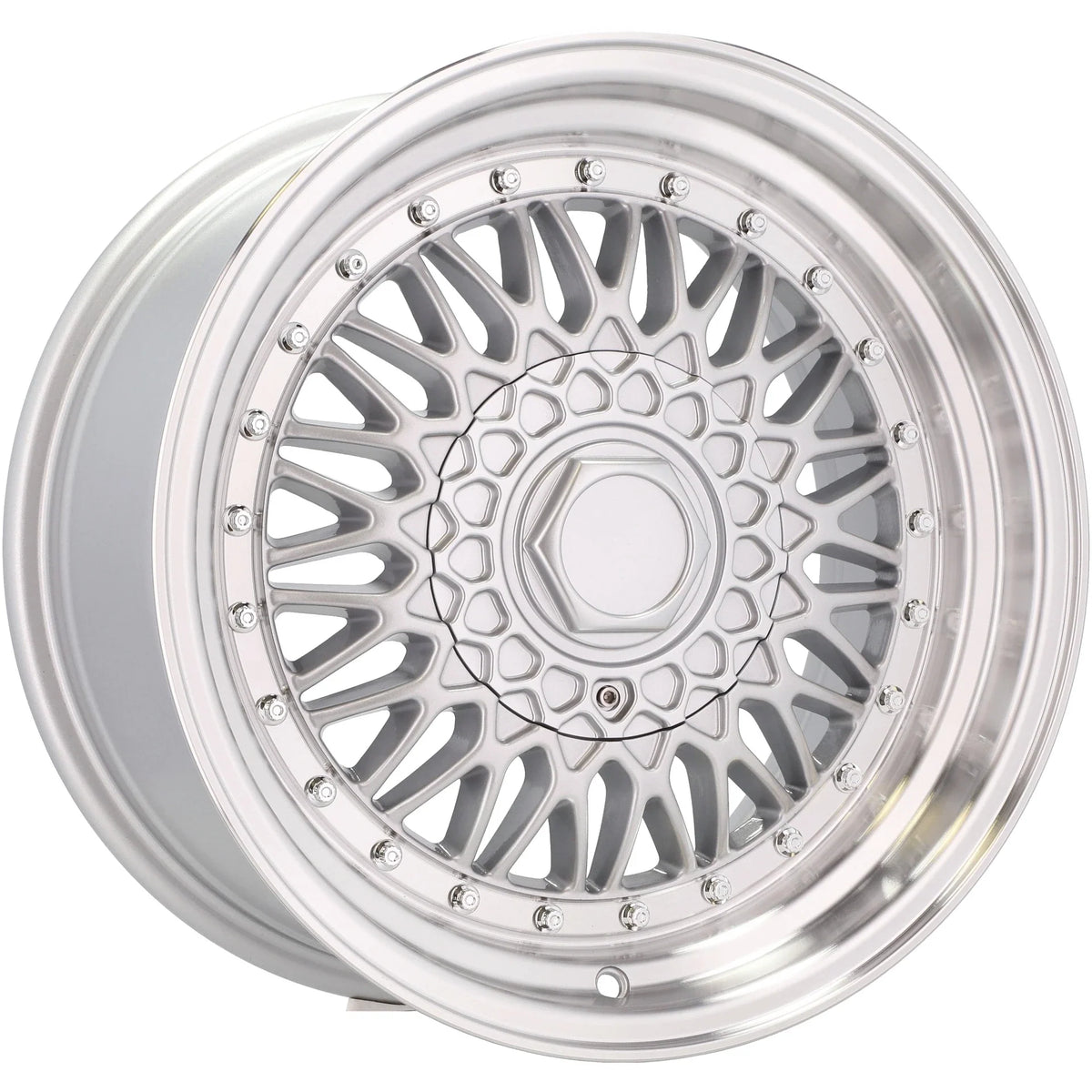 Alu kola Racing Line BY479 6x13 4x100 ET25 67.1 Silver & Polished Lip – detail 2