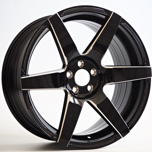 Racing Line RKW68 8,5x18 5x100 ET35 Black Milling