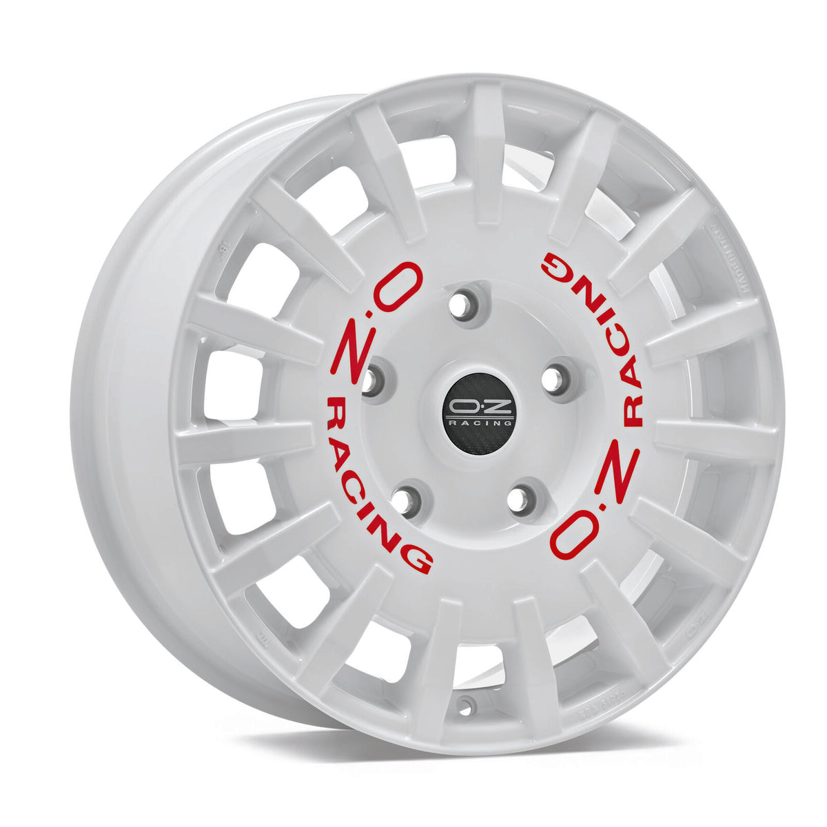 Alu kola OZ RALLY RACING VAN 8x18 5x120 ET45 Race White Red Lettering | Wheelsup.cz