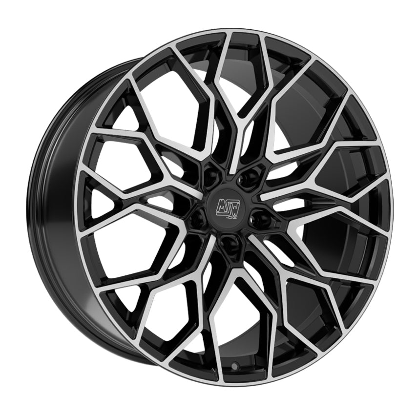 Alu kola MSW 51 11x21 5x112 ET49 Gloss Black Full Polished | Wheelsup.cz