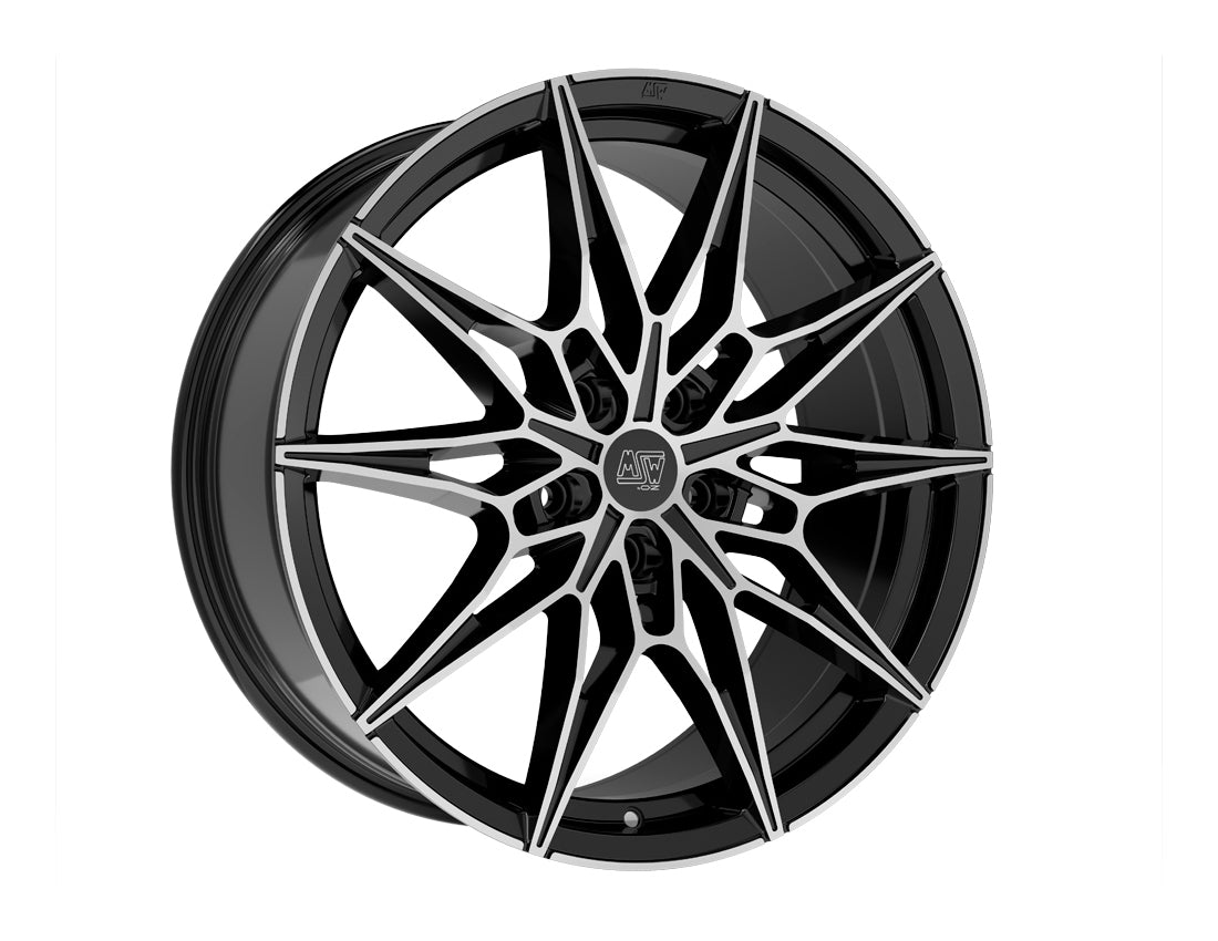 Alu kola MSW 75 9x20 5x112 ET35 Gloss Black Full Polished | Wheelsup.cz