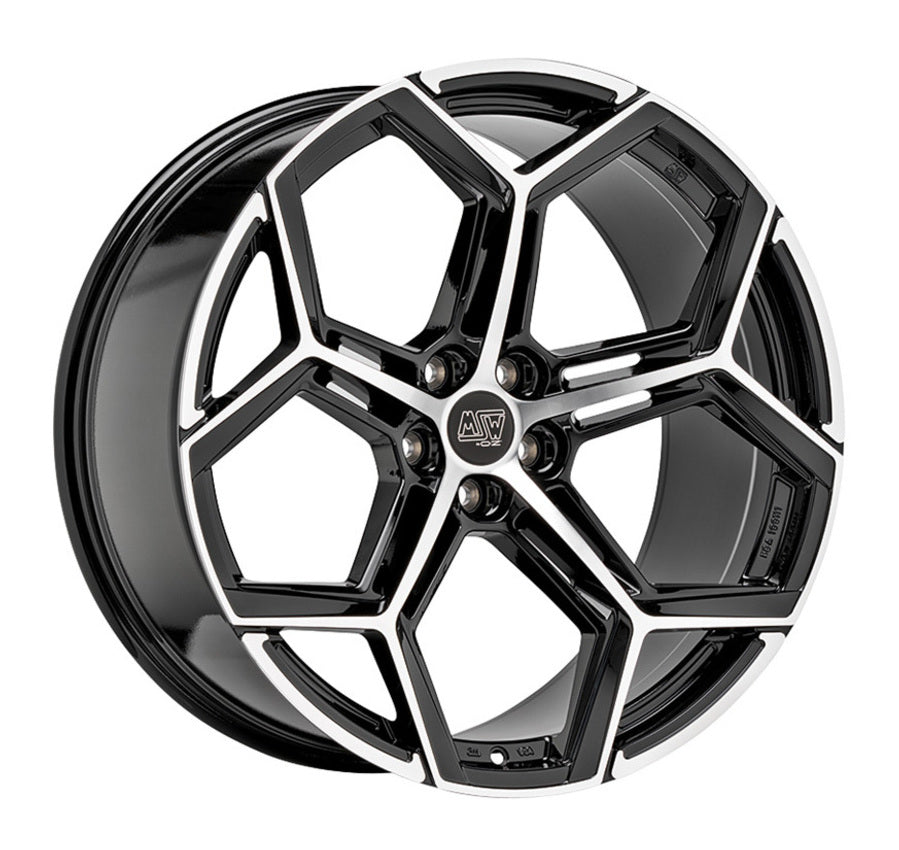 Alu kola MSW 53 10.5x22 5x112 ET19 66.6 černá