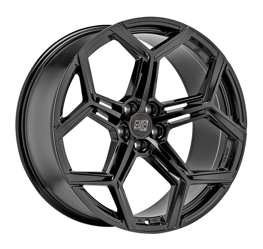 Alu kola MSW 53 10.5x22 5x112 ET19 66.6 černá