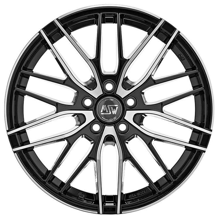 Alu kola MSW 72 8x18 5x120 ET45 72,56 Gloss Black Full Polished WheelsUp
